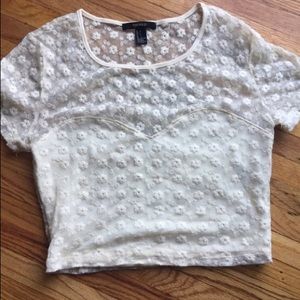 Forever 21 lace crop top